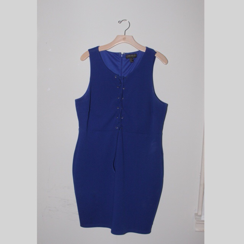 Blue mini dress
